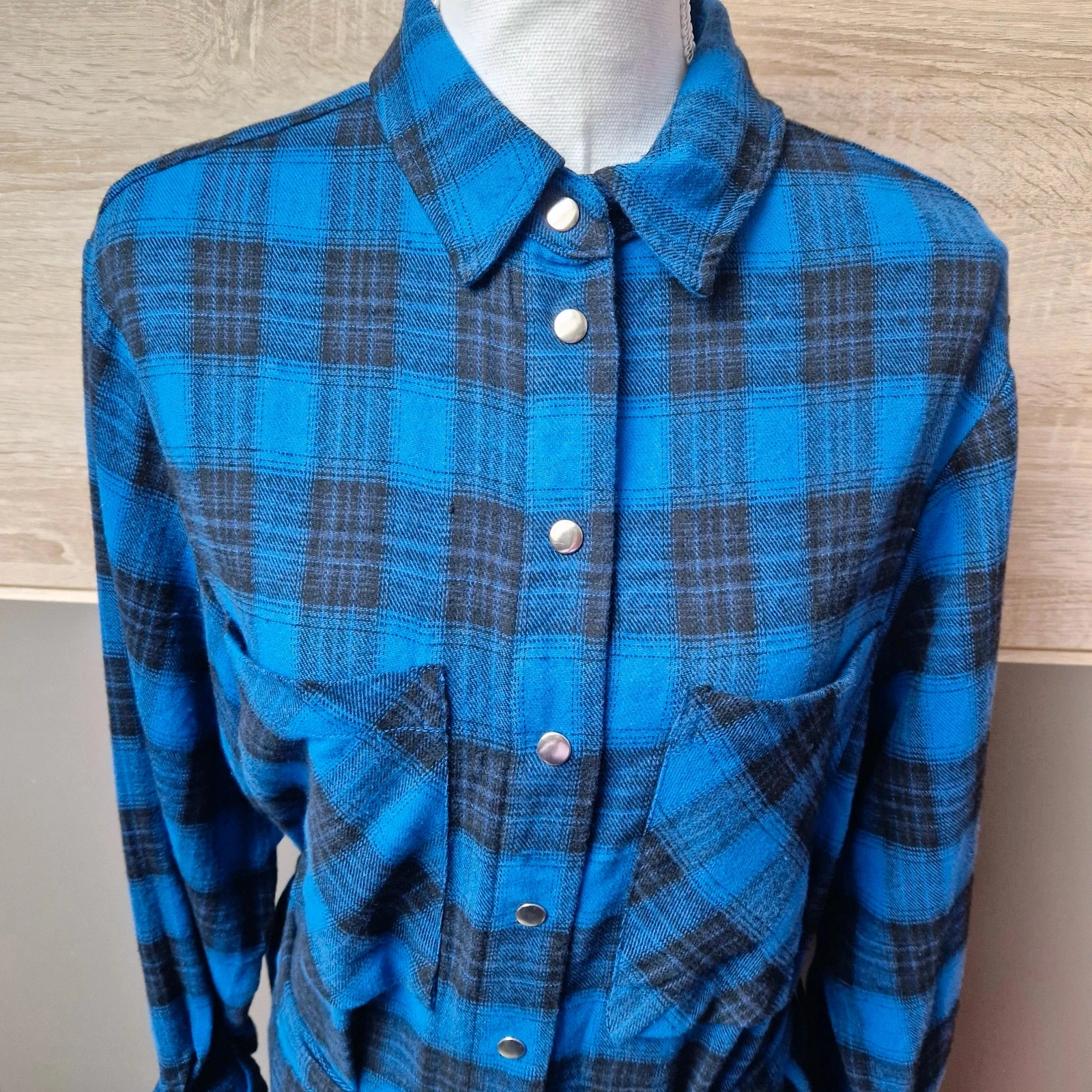 Vestido camisa a cuadros – photo 2